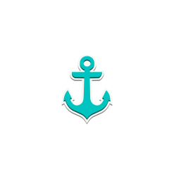 Bogg Bit - Turquoise Anchor